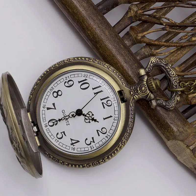 Креативные полые Кварцевые часы с рисунком лошади, винтажная цепочка, ретро карманные часы с necklace ем для мужчин, подарок reloj de bolsillo