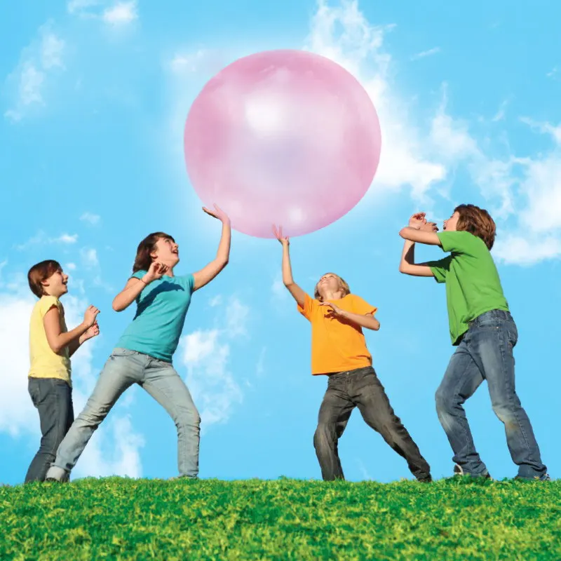 

Outdoor Fun 1.2-1.8m Bubble Ball Inflatable Ball Firm Ball Comfortable Latex Wubble Bubble Toy Ball For Children Gifts