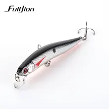 Fulljion 9.5cm 8.7g Minnow Fishing Lures Wobblers High quality Skilled Crankbaits 6# Hook 3D Eyes Synthetic Laborious Baits Pesca