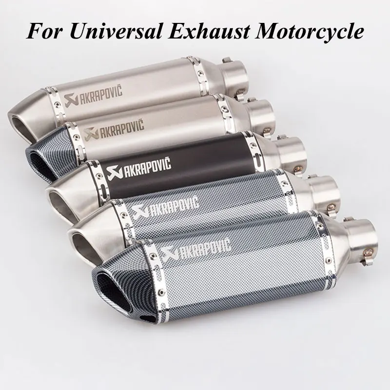 Akrapovic выхлопной мотоцикл Escapamento Para Escape Moto глушитель дБ Killer Pit Dirt Bike для Suzuki gsr 600 750