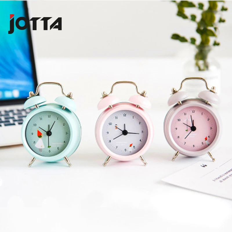 

Creative dream by double bell alarm clock students dormitory bedroom alarm clock living room decoration small alarm clock
