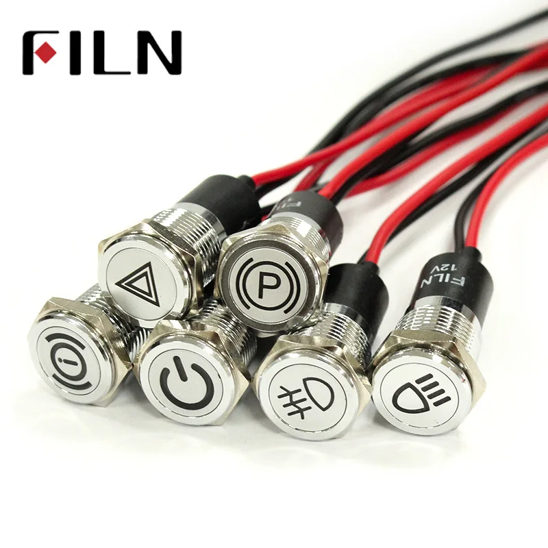 12v indicator light with symbol