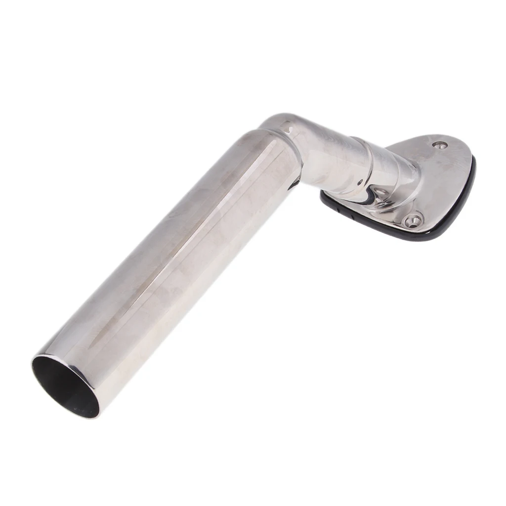  1 Set 42mm Flush Mounted Stainless Steel Fishing Rod Holders For Boat / Yacht Solid & Durable Easier Fishing 