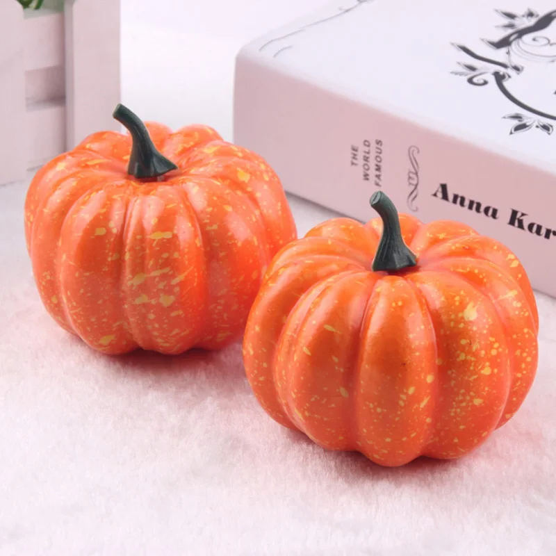 Artificial Pumpkins Foam Pumpkins Kids' Kitchen Toys Squishy Food Pretend Fake Foam Halloween Party Dining Room Decorative