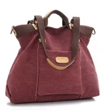 Простой дизайн чистый цвет Женская парусиновая сумка Мода Девушки Сумочка сумка переносная сумка через плечо 995