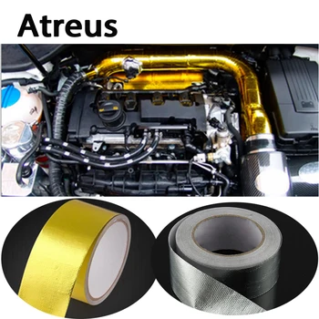 

Atreus Car styling Engine exhaust pipe insulation stickers for Mercedes benz W204 W203 W211 AMG Mini cooper Skoda octavia a5