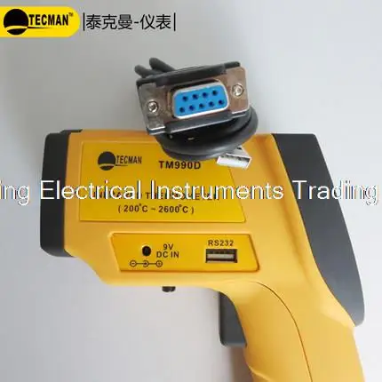 

TM980D Infrared Thermometer Rs232 Interface Pyrometer Temperature Range is 200 C-1850 C Object Distance Ratio 80:1