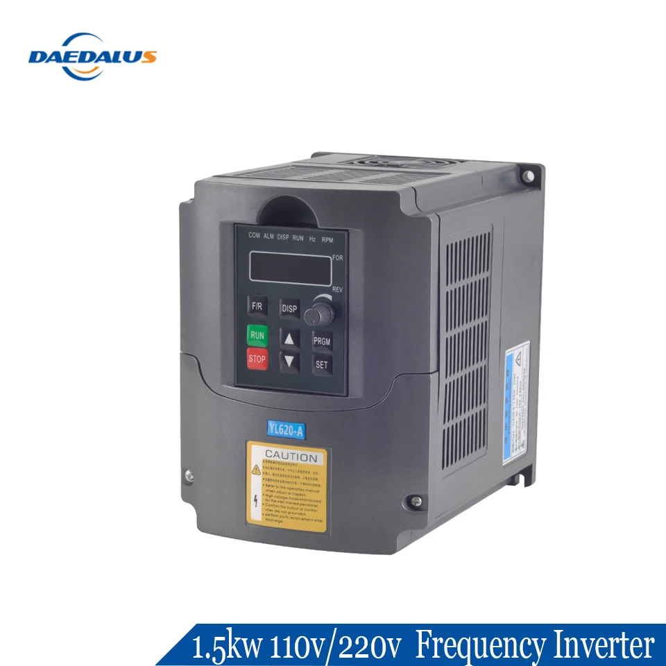 

Deadalus 1.5kw Frequency Inverter CNC Spindle motor speed control 110V/220V CNC Spindle motor speed Control VFD Converter.