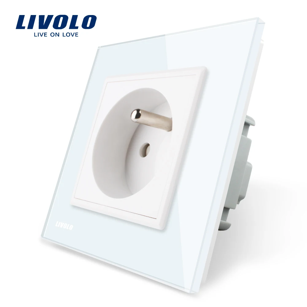 Livolo новый французский стандарт 3 шпильки Настенная 16А розетка 4 вида цветов