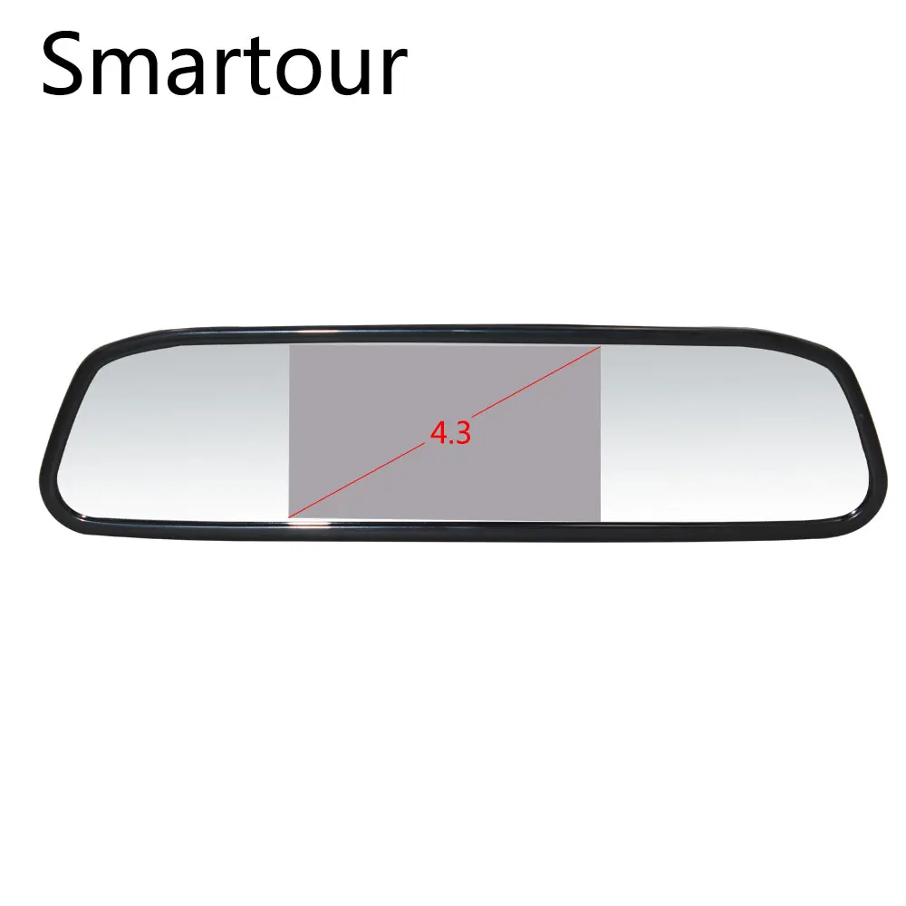 Smartour Автомобильная камера заднего вида вилки с светодиодный свет Водонепроницаемый заднего вида для парковки изображения Зеркало заднего вида системы