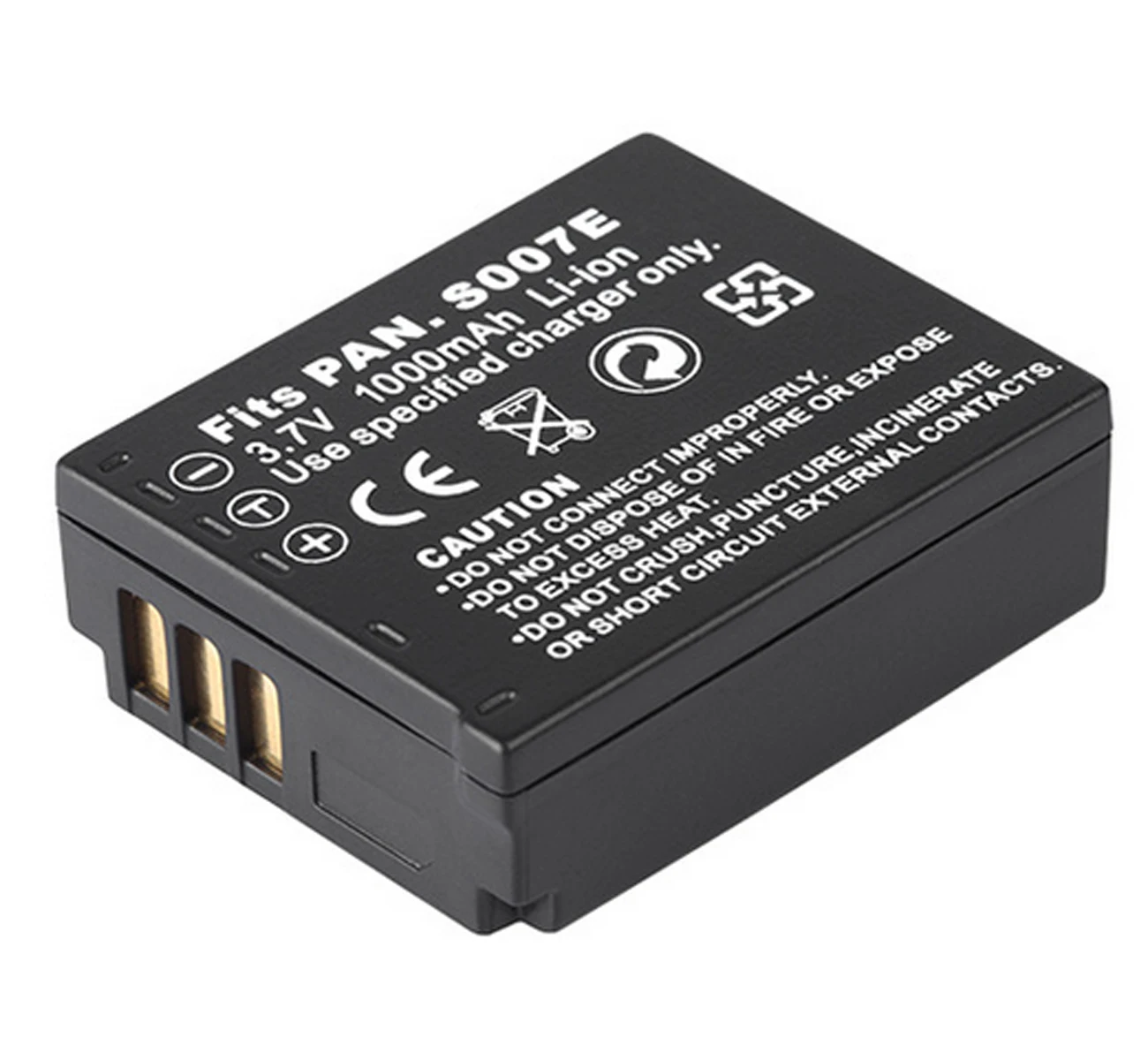 

CGA-S007A Battery Pack for Panasonic Lumix DMC-TZ1A, TZ1K, TZ2A, TZ2K, TZ3A, TZ3K, TZ4K, DMC-TZ5A, TZ5K, TZ50S Digital Camera