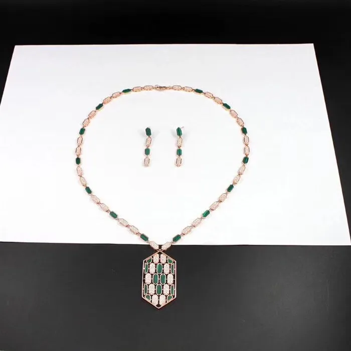 

Designer Fashion Copper Jewelry 3A Cubic Zirconia Party Set