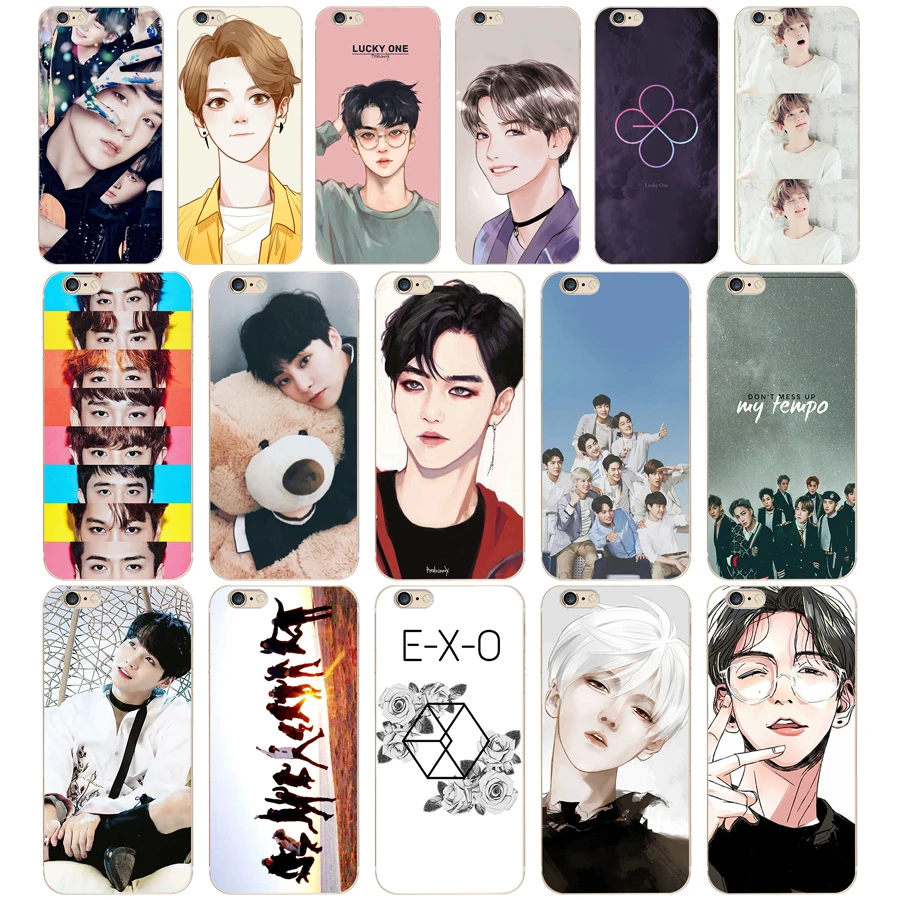 

148 ZX Kpop exo Lucky one Soft Silicone Phone Cases Cover for Iphone 7 6 6S 8 Plus 5S SE Coque Fundas
