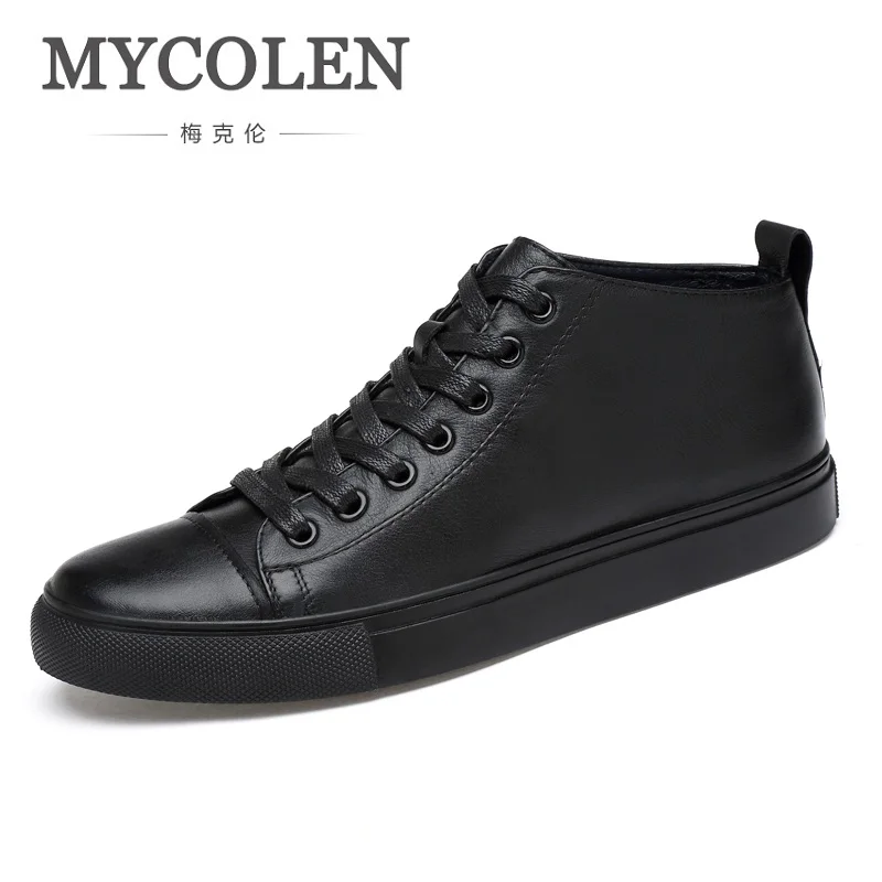 

MYCOLEN Brand 2019 Men Shoes Casual Sneakers Patchwork High Top Fashion Footwear Male Cool Hightop Top Quality Shoes Buty