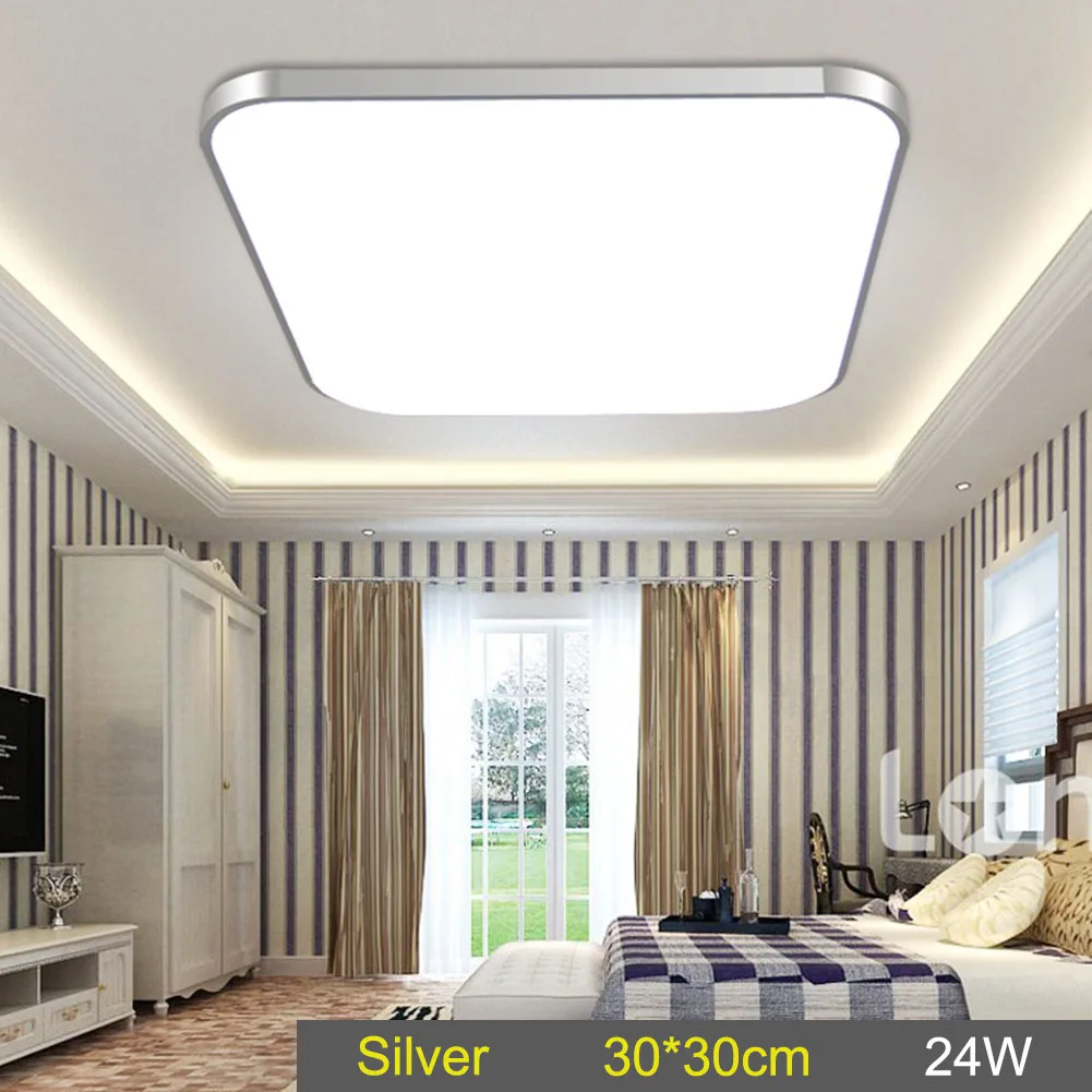 

LED Ceiling Down Light Lamp 24W Square Energy Saving For Bedroom Living Room JDH99