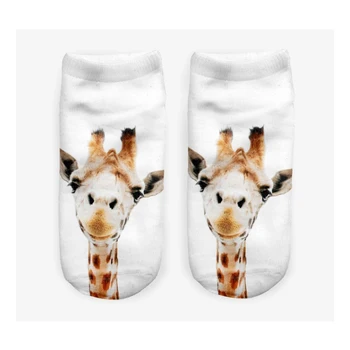 

Candy Color Women Animal Cartoon Pattern Socks Small Boat Sock Suit for Summer Breathable Casual Girls Funny Sock