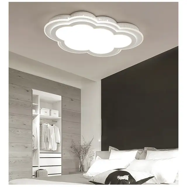 Ceiling Light Iron Acrylic Led Dimmable Ceiling Lamp Clouds Spray