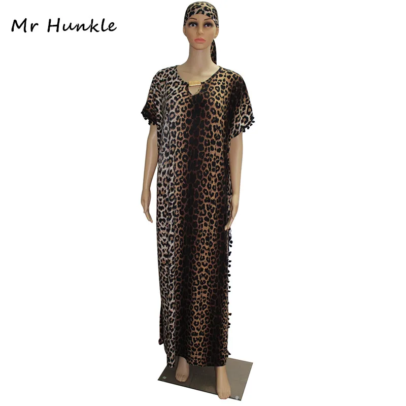 Группа Mr Hunkle женское сексуальное леопардовое Макси платье с расклешенными рукавами v-образным вырезом кашемировое Свободное длинное платье Африканское женское платье с шарфом