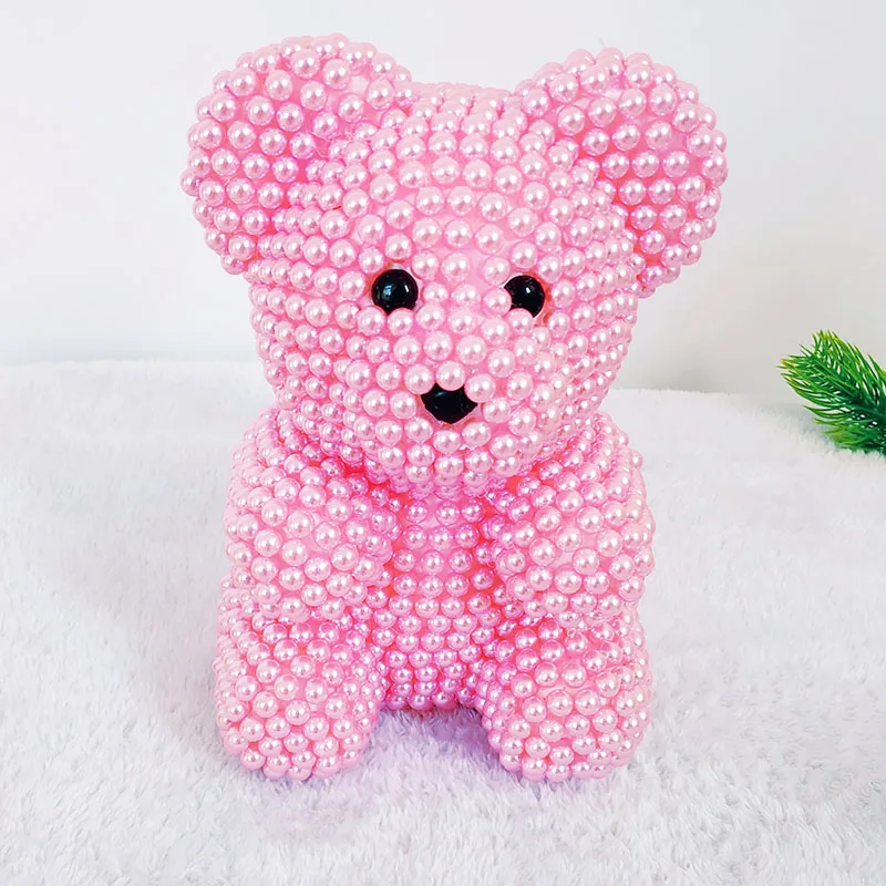 Забавные бусинки креативный подарок украшения DIY жемчужный медведь набор медведь Валентина пузырь креативный подарок на день рождения