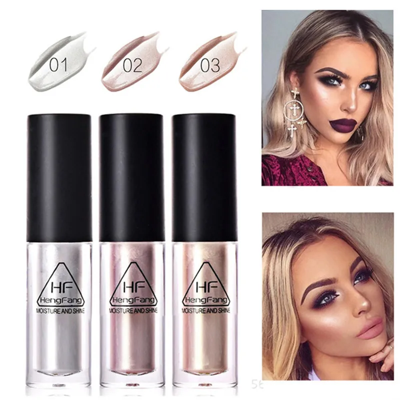 3 colors Brand Makeup Face Brightener Highlighter Liquid Shimmer Stick