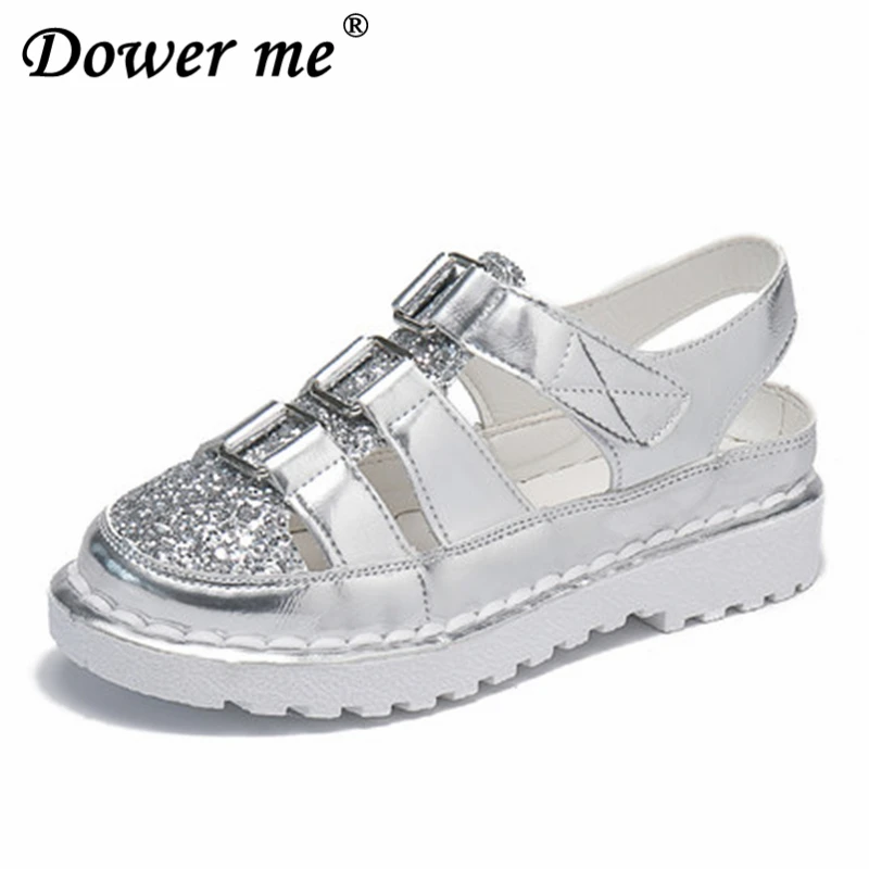 

Summer women Loafers Weaving Hollow Leather Shoes Slip On Breathable Casual woman Dress Shoes Soft Non-slip women's Flat Sandals