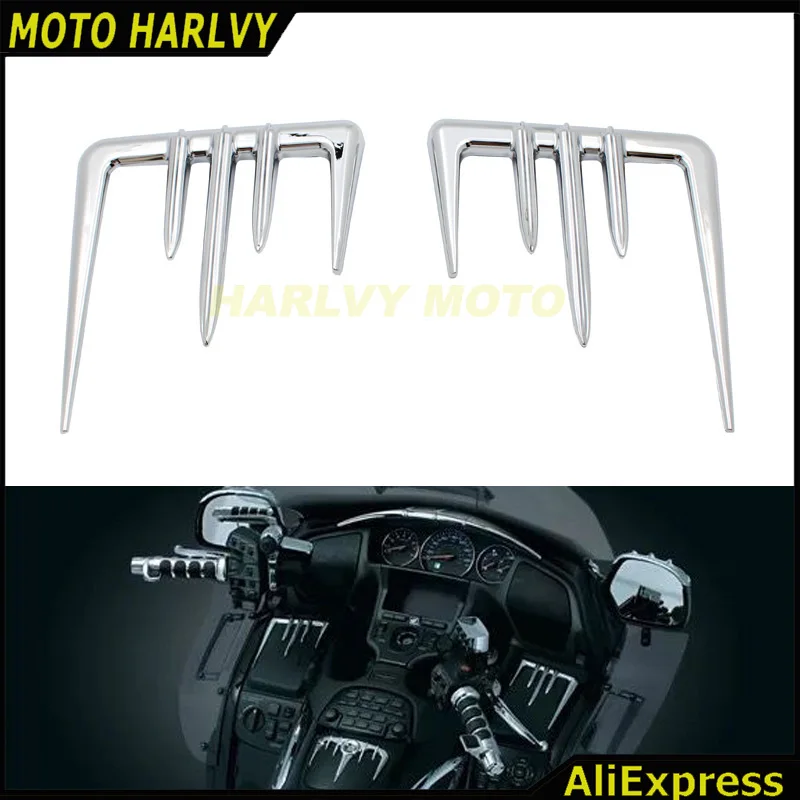 

Для Honda GL1800 Gold Wing Premium Audio 2002-2010 перчаточный ящик акценты хром