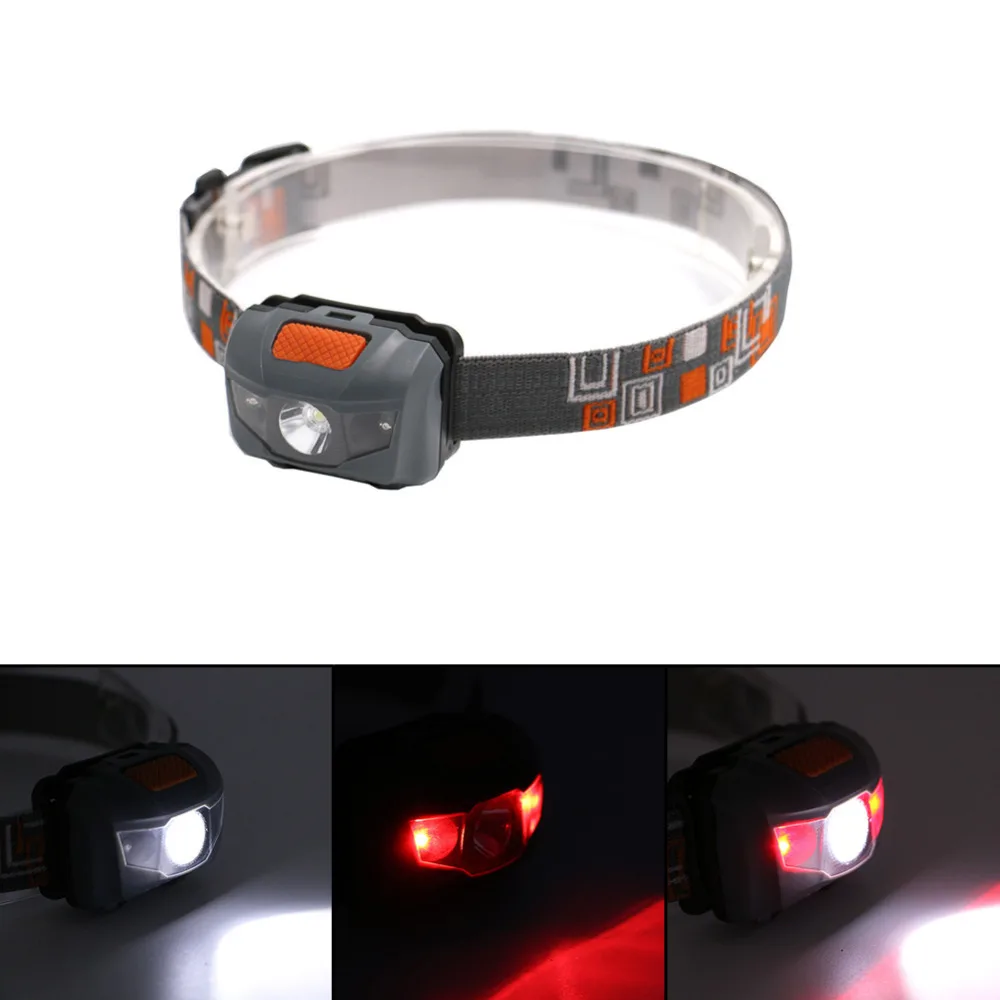 Red Light R3+2LED Mini Outdoor Headlamp 800LM Head Light Head Lamp