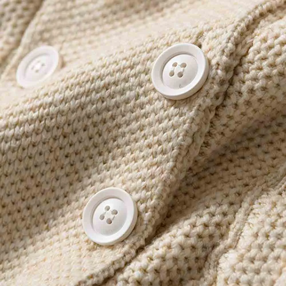 JAYCOSIN 2018 модный свитер женский свободный с большим воротником однотонный вязаный Топ короткая пуговица верхняя одежда дропшиппинг 18Nov14