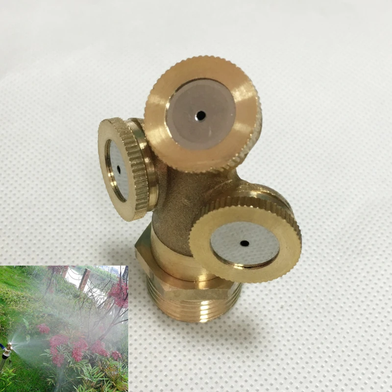 5PCS 1/4" 1/2" Brass Misting Nozzle Sprinklers Greenhouse Flower Plant