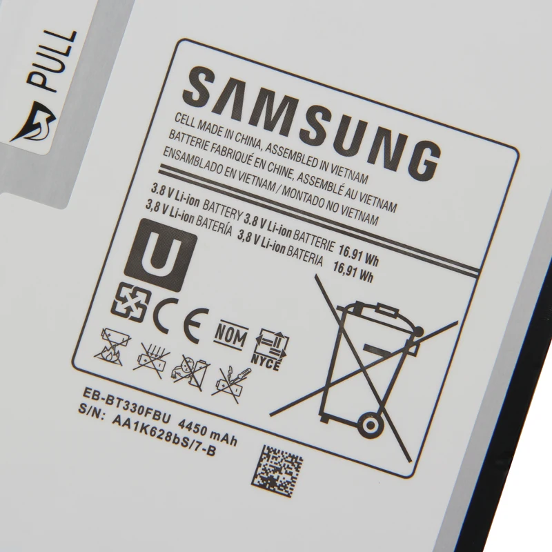 Планшет Батарея EB-BT330FBU EB-BT330FBE EB-BT330FBC для samsung GALAXY Tab4 SM-T330 T331 подлинные батареи 4450 мАч