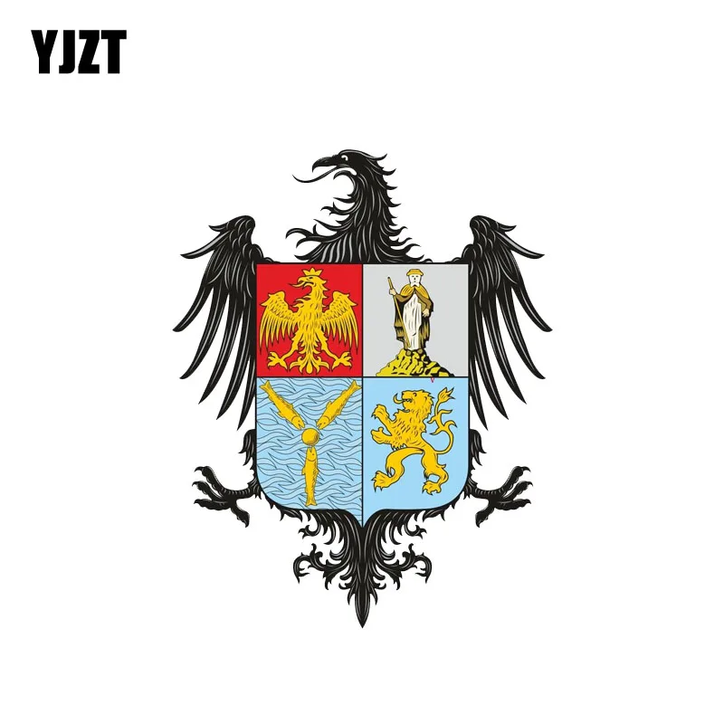 YJZT 10 5 см * 13 2 Индивидуальная Палермо итальянская герб Автомобильная Наклейка