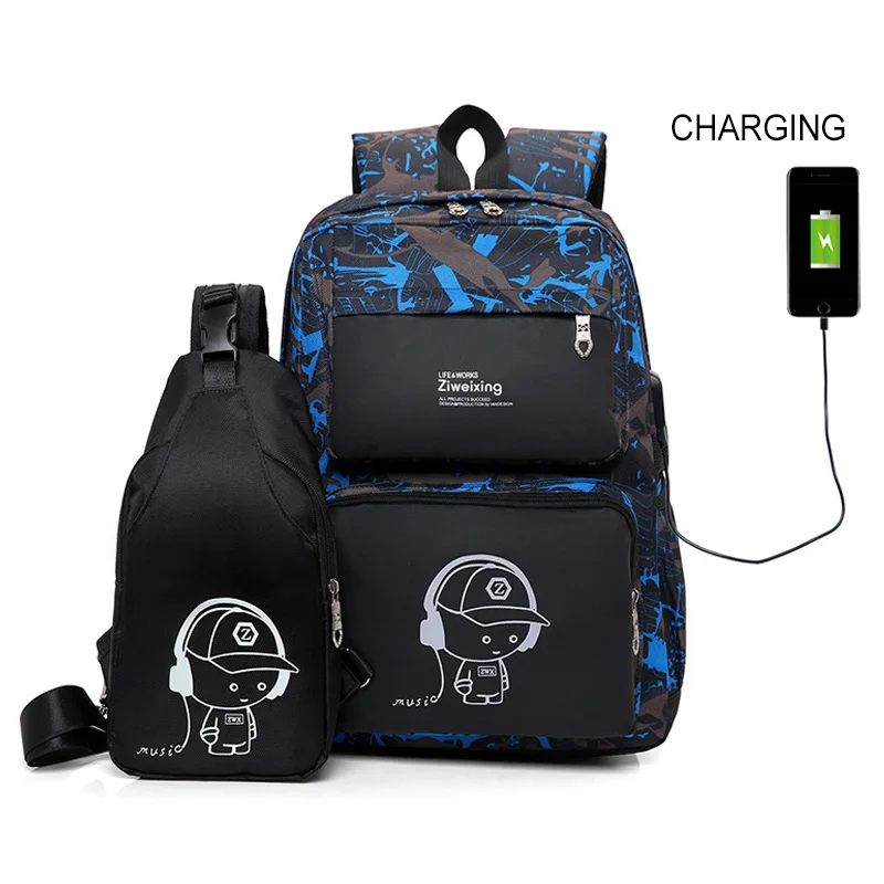 

School Bags Big Capacity Unisex Backpack For Boys Girls Waterproof Children Schoolbag Bagpack Student Casual Travel Bag Rucksack