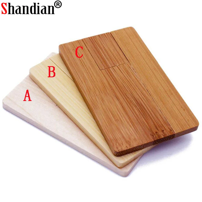 SHANDIAN Bamboo and Wood Redwood LOGO customized wood pendrive card model usb flash drive memory stick 4GB 8GB 16G 32GB 64GB