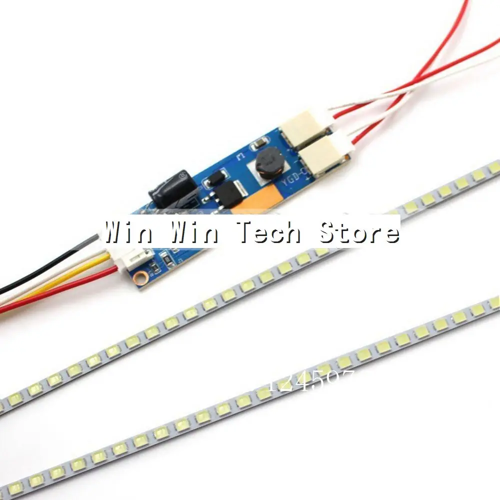 

Highlight Dimable LED Backlight Lamps Update LED Light for 19'' 20''22'' 24''26''27'' LCD Monitor 2 LED Strips+Board Set 620mm