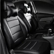 customize car seat covers leather cushion seats cover set for Chevrolet Cruze Malibu Aveo Captiva Sail Camaro Encore Buick Regal bk01 protective abs car door lock covers for cruze roewe 950 buick encore more black 4 pcs