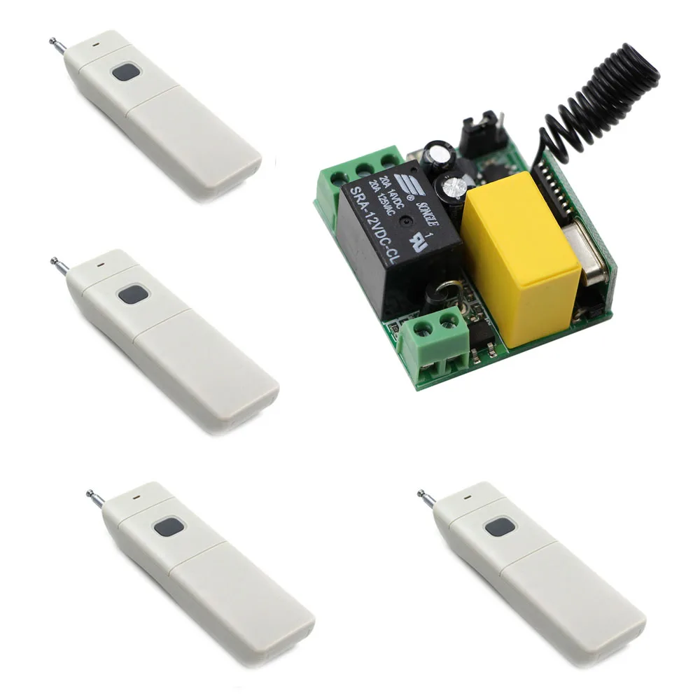 Household Quality AC 220V 1 CH RF Wireless Switch Receiver & Transmitters Motor/Household Electrical Appliances Gate Garage Door