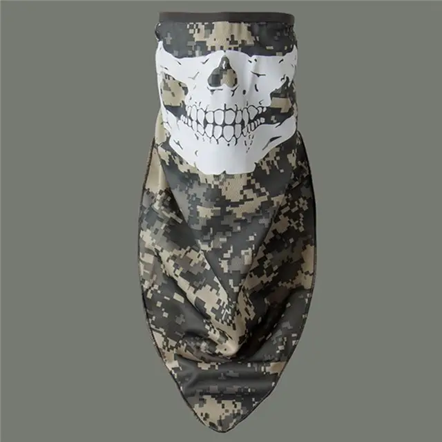 Zuoxiangru Army Camo Killing Floor Half Skullies Balaclava Ghost Skull