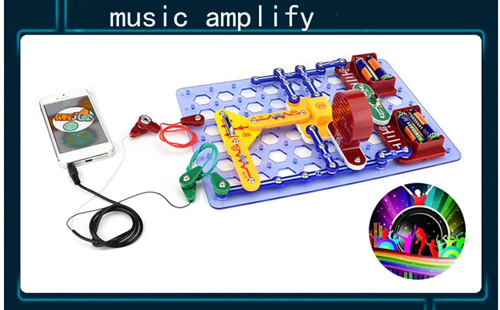 Электронные схемы, набор электроники для обнаружения, конструктор из строительных блоков, игрушки для детей, развивающие игрушки для