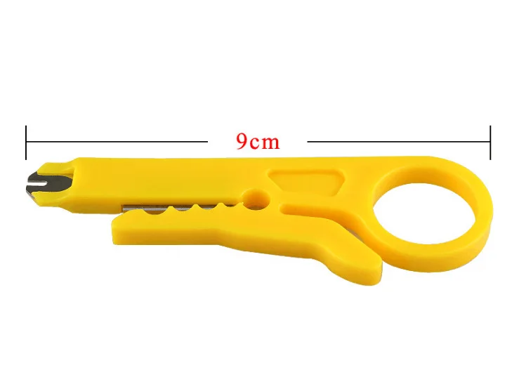 1 шт., портативный инструмент для зачистки ножей, обжимной инструмент, плоскогубцы для зачистки кабеля телефона, многофункциональный инструмент для резки проводов, многофункциональный инструмент - Цвет: Yellow