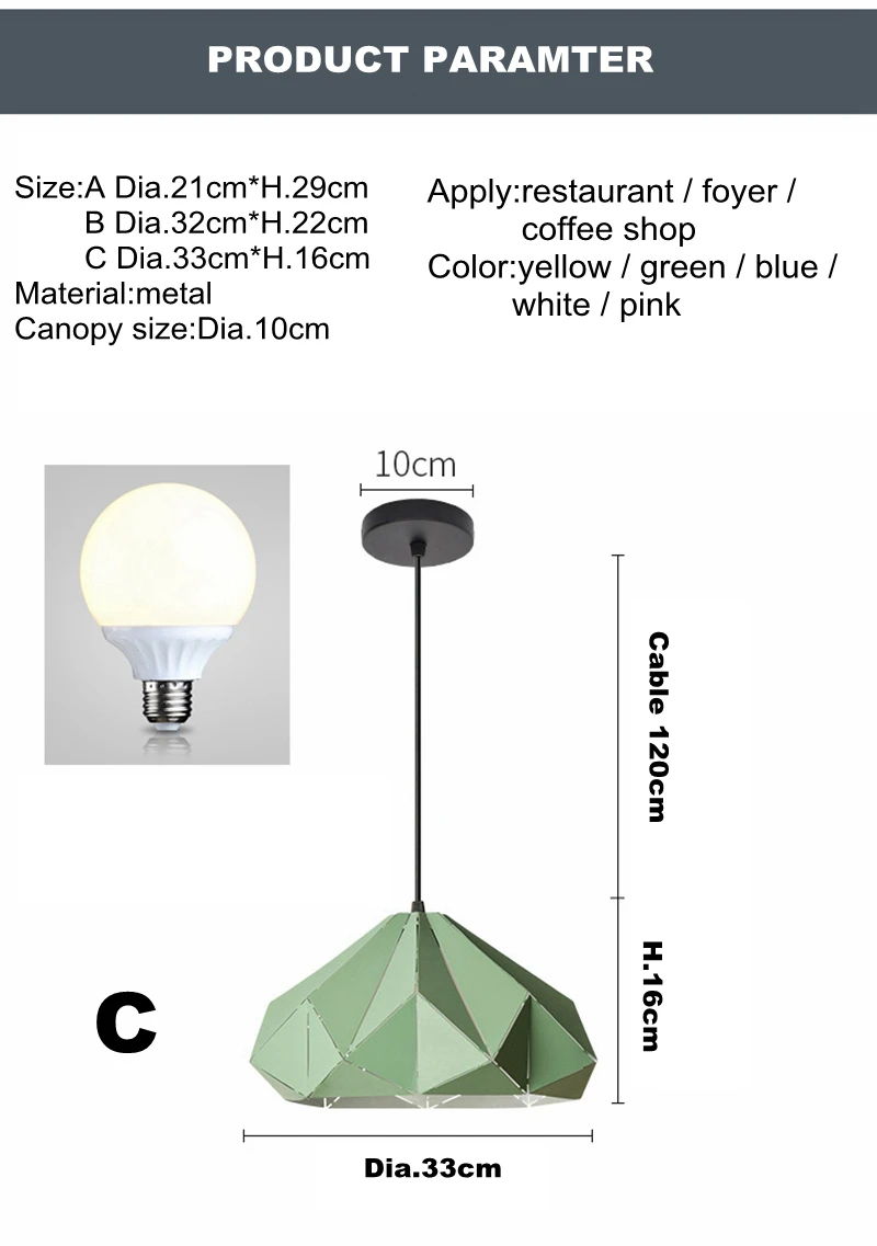 Nordic post современные подвесные светильники ручной работы выгравированы модель гладить Макарон светодиодный Droplight Diamond фойе, спальня