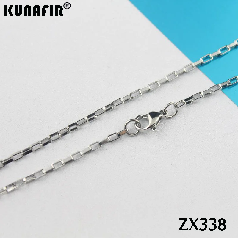 Цепочка Из Нержавеющей Стали длиной 14 38 дюймов 2 0 мм 20 шт.|box chain|chain stainlessstainless steel