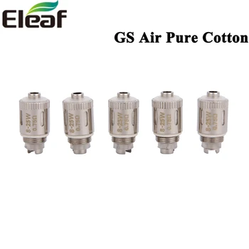 

5pcs/lot Eleaf GS Air Pure Cotton Coil Head 0.75ohm , 1.2ohm E Cigarette Replacement Coils For GS Air 2 Atomizer Tank