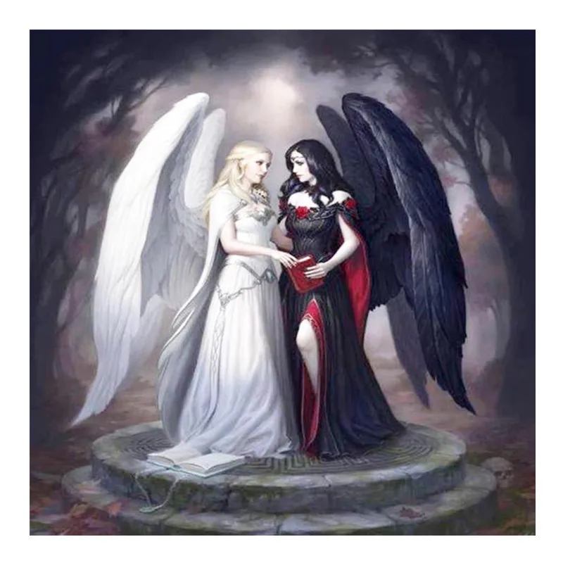 

5D DIY Diamond Painting Character Angel Fairy Embroidery Cross-stitch Full Circle Diamond Rhinestone Home Decoration