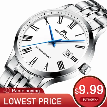 

BIG SALE, ALL WATCHES SALE 9.99$ MEGALITH Mens Watches Top Brand Luxury Watch For Men