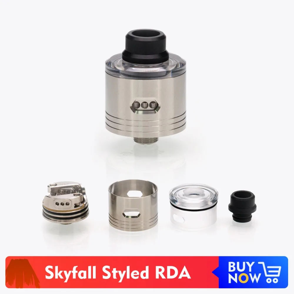 

Volcanee Coppervape Skyfall Styled RDA 22mm Diameter with BF Pin Rebuildable Dripping Atomizer for Vape Electronic Cigarette