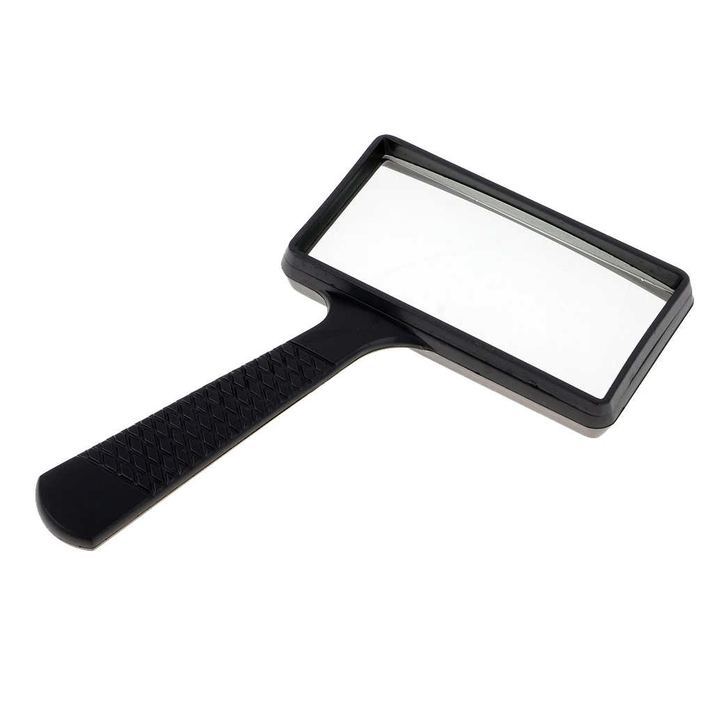 Rectangular Handheld Reading Magnifying Glass Book Magnifier Crafts Sewing Crafts for Repairing Gadgets Sewing Clothes Accessory