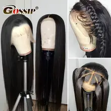 Gossip Glueless Lace Front Human Hair Wigs With Baby Hair Malaysian Silk Straight Wigs For Black Women Non Remy Wig Natural Hair Gossip Glueless Lace Front Human Hair Wigs With Baby Hair Malaysian Silk Straight Wigs For Black Women Non Remy Wig Natural Hair