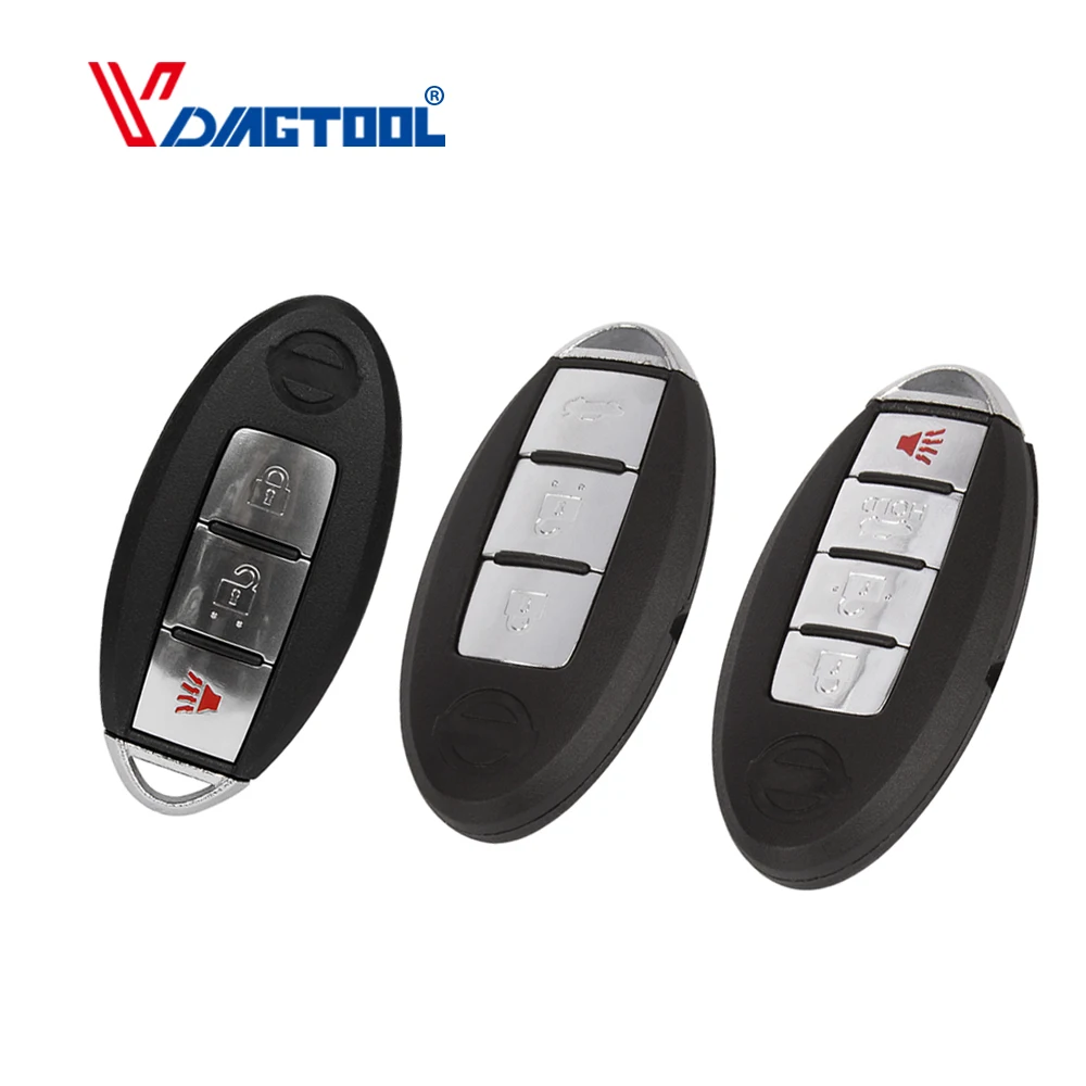 Пульт дистанционного управления Vdiagtool Smart Key Shell для Nissan Sentra Versa Teana Fob 2 3 4 кнопки бесключевая запись чехол для ключа автомобиля с ключом