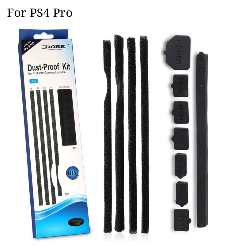 

Anti-Dust Protective Cover Case Sponges Stoppers Filter Mesh Plug Dust Proof Kit for PS4 Pro Gaming Console DIY Accessories New
