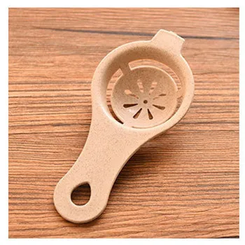 1pcs mini Egg White Separator Egg Yolk Separation Egg Processing Essential Kitchen Gadget Food Grade Material For Home Family - Цвет: khaki